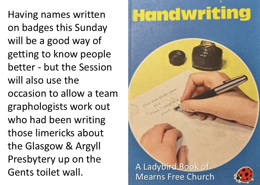 ladybird page handwriting