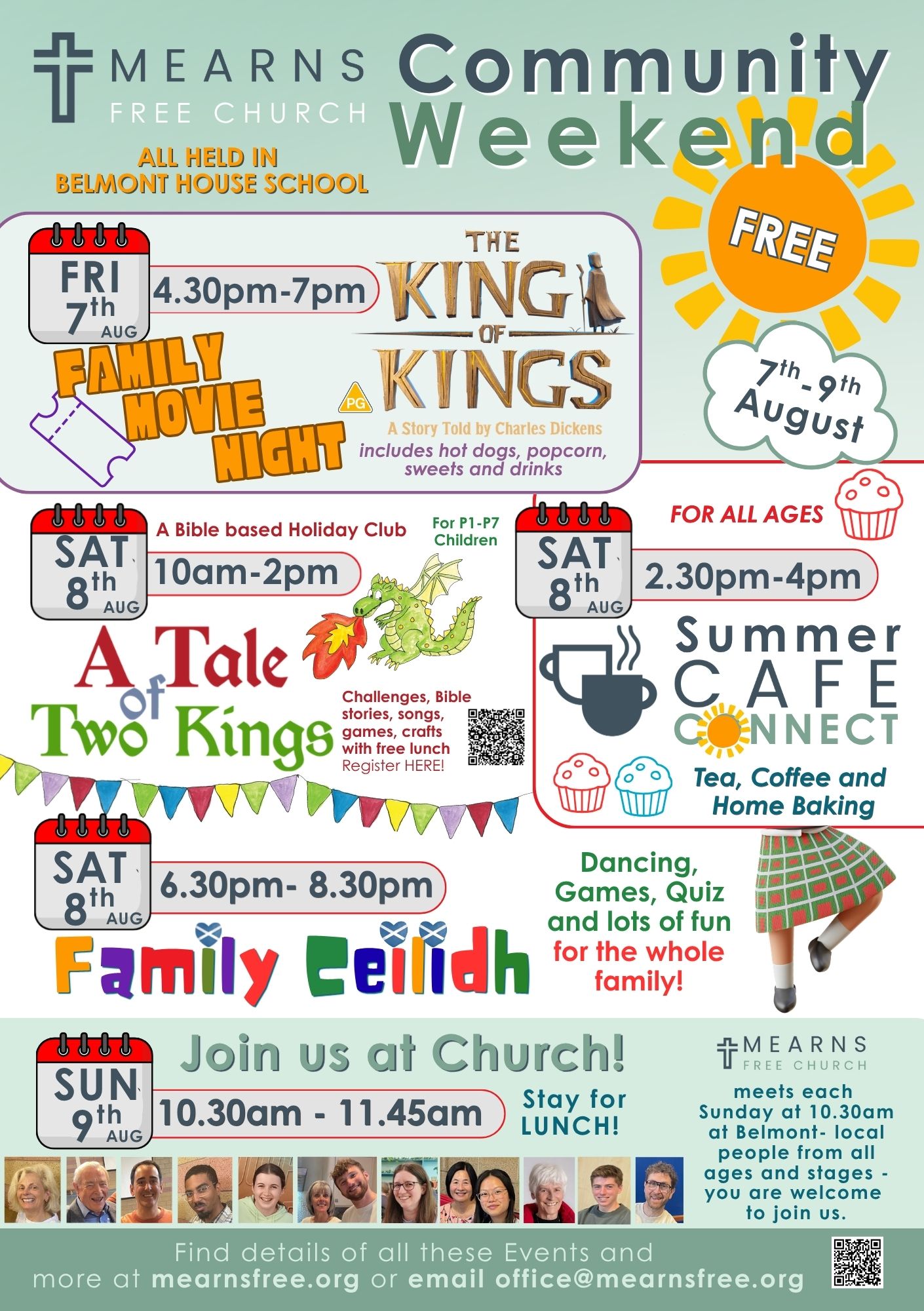 A5 Community Weekend flyer