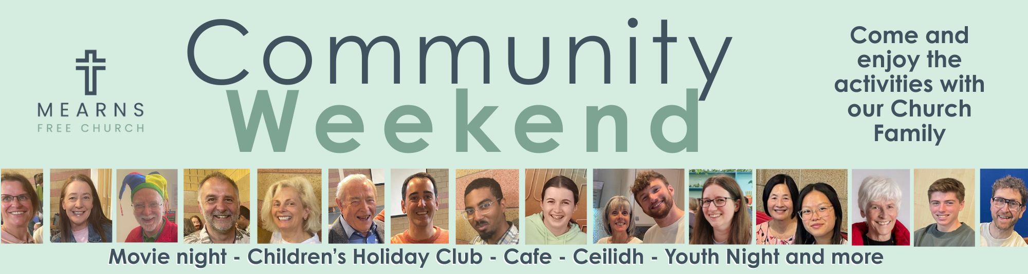 com weekend page header